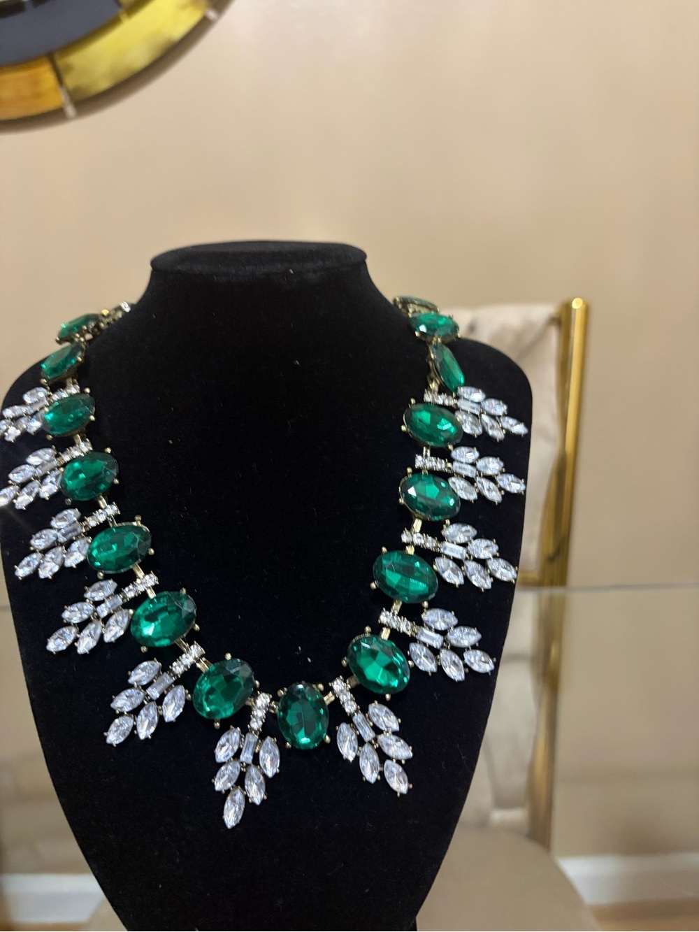 Emerald Green Statement Necklace - Women Jewelry